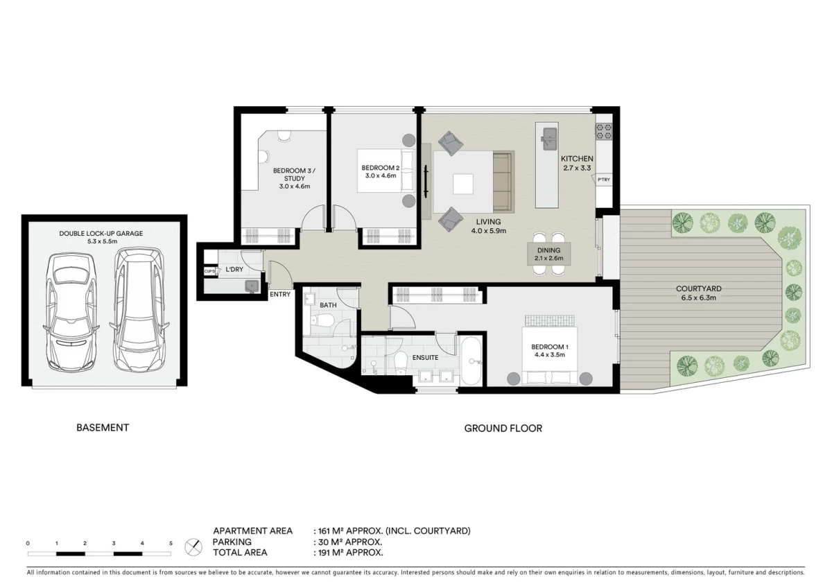 1/70 Bradleys Head Road, Mosman, NSW 2088 Floor Plan