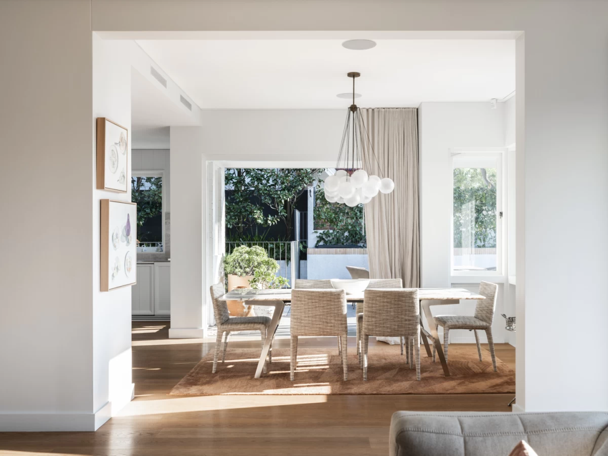 Well-lit additional dining space with outdoor access near the kitchen - 10 Redan Street, Mosman, NSW 2088