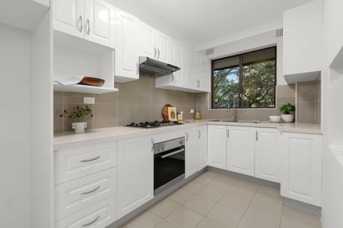 Bright kitchen with ample storage and workspace - 12/39 Helen Street, Lane Cove, NSW 2066