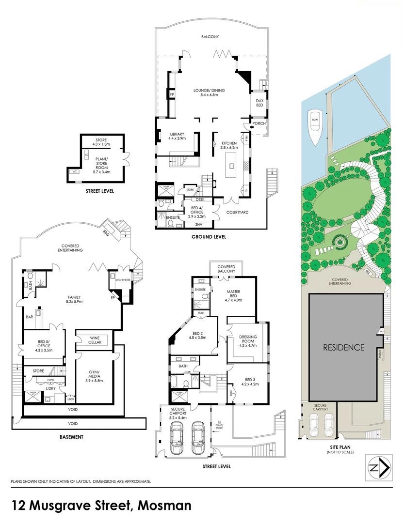 12 Musgrave Street Mosman NSW 2088 Floor Plan