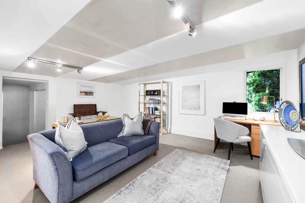 Bright living room with large windows and patio access - 14A Musgrave Street, Mosman, NSW 2088