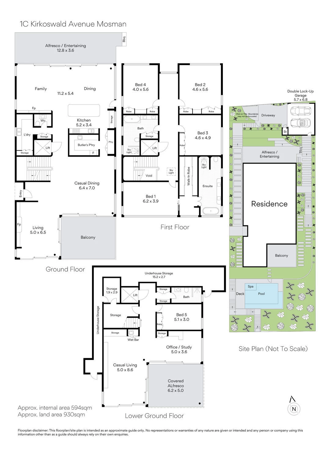 1C Kirkoswald Avenue, Mosman, NSW 2088 Floor Plan