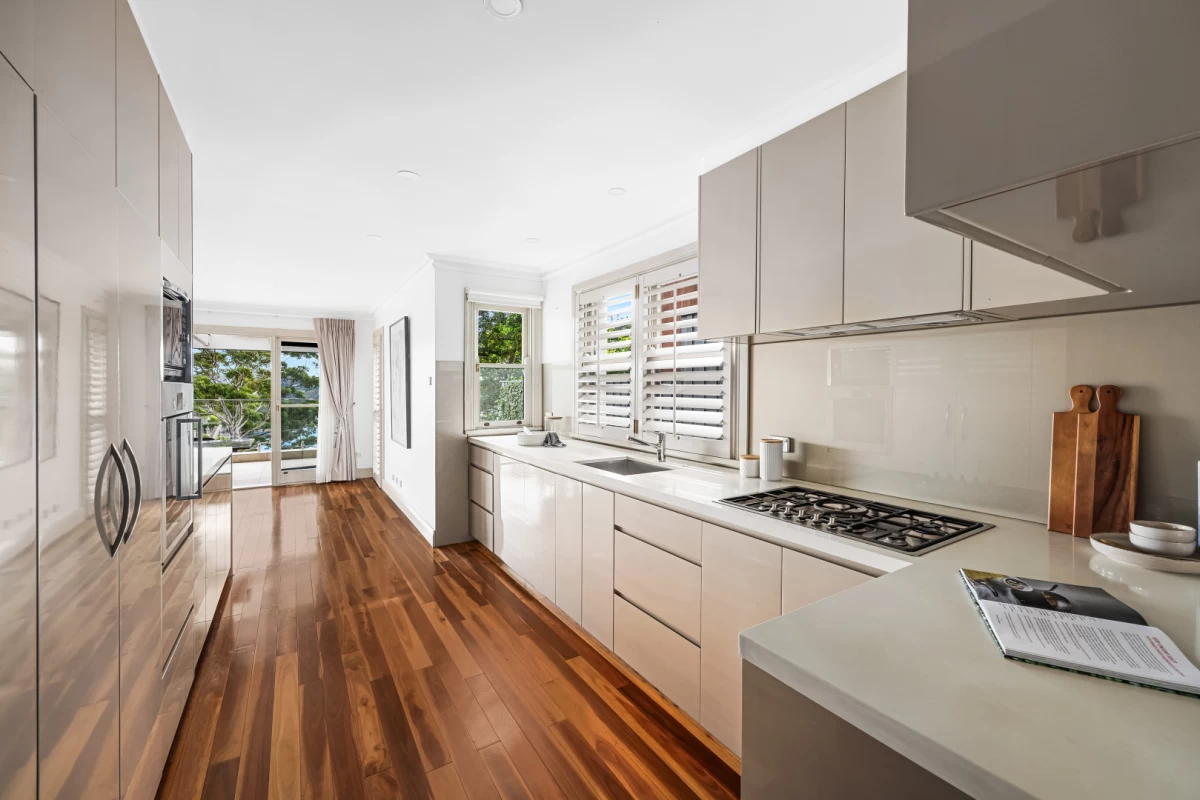 Modern kitchen with plenty of storage and cooking space - 20A Euryalus Street, Mosman, NSW 2088