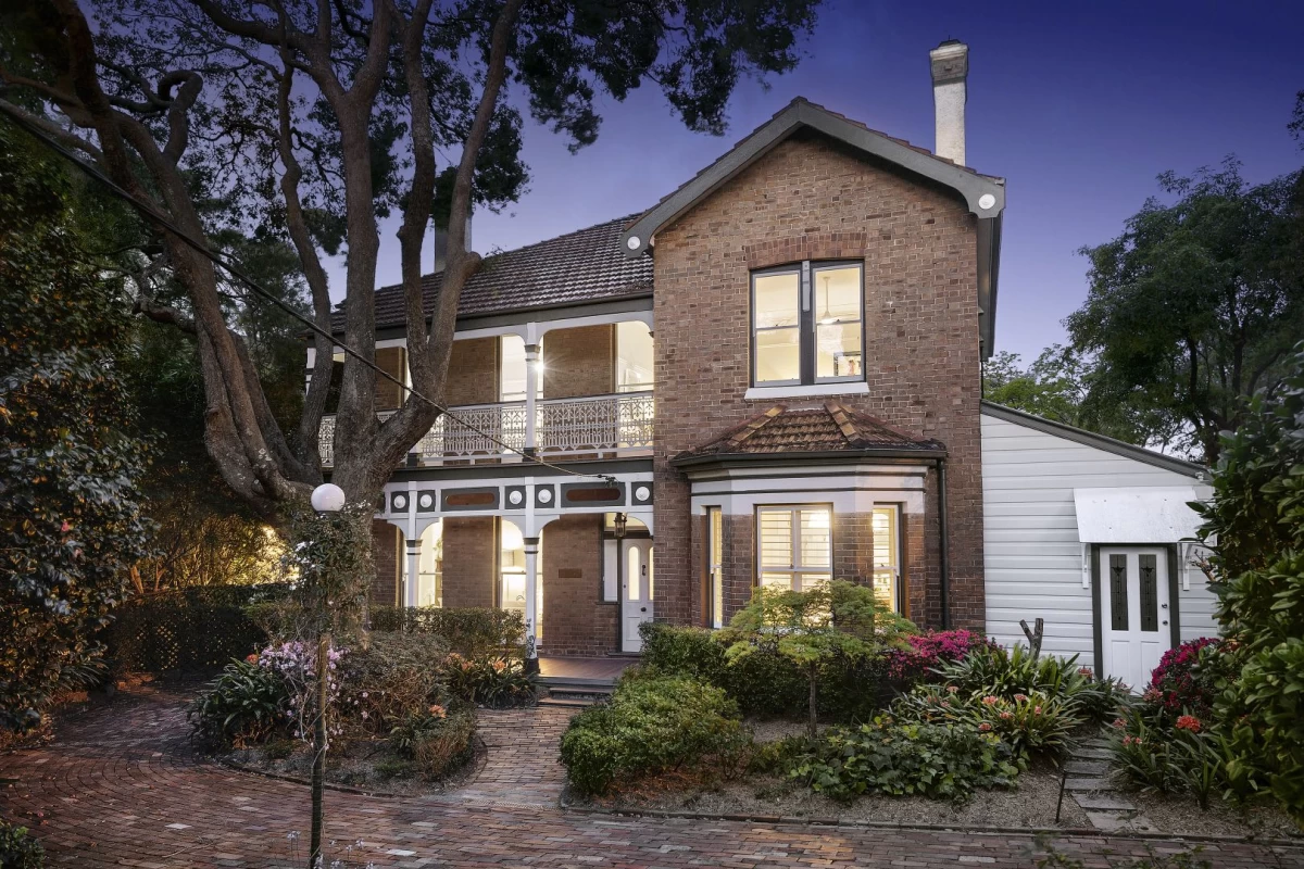 Two-story brick house with lovely balcony and garden - 248 Longueville Road, Lane Cove, NSW 2066