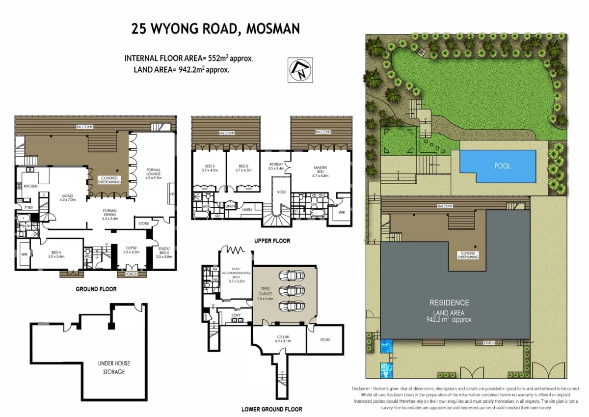 25 Wyong Road, Mosman, NSW 2088 Floor Plan