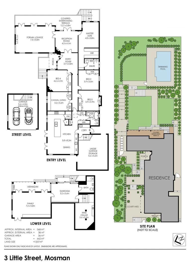 3 Little Street, Mosman, NSW 2088 Floor Plan