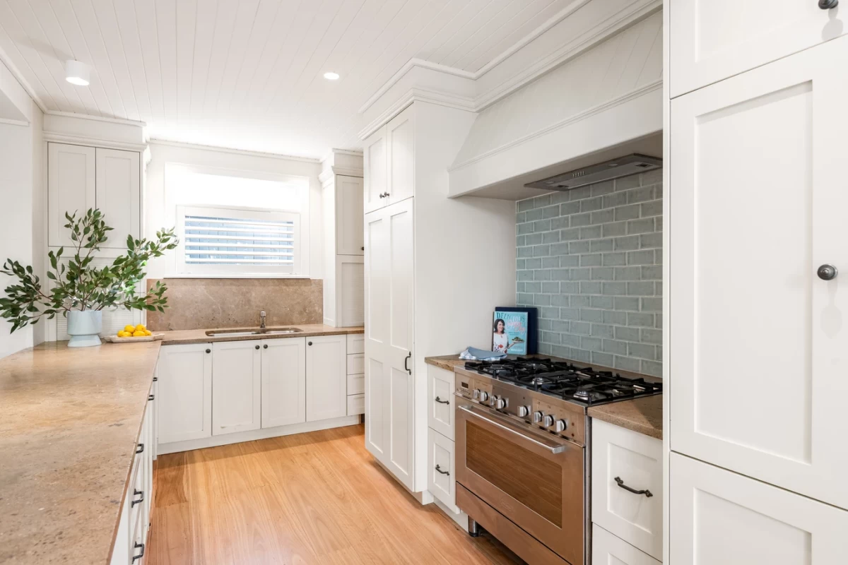 Functional kitchen with ample counter space and lots of cabinets for storage - 30 Lower Almora Street, Mosman, NSW 2088