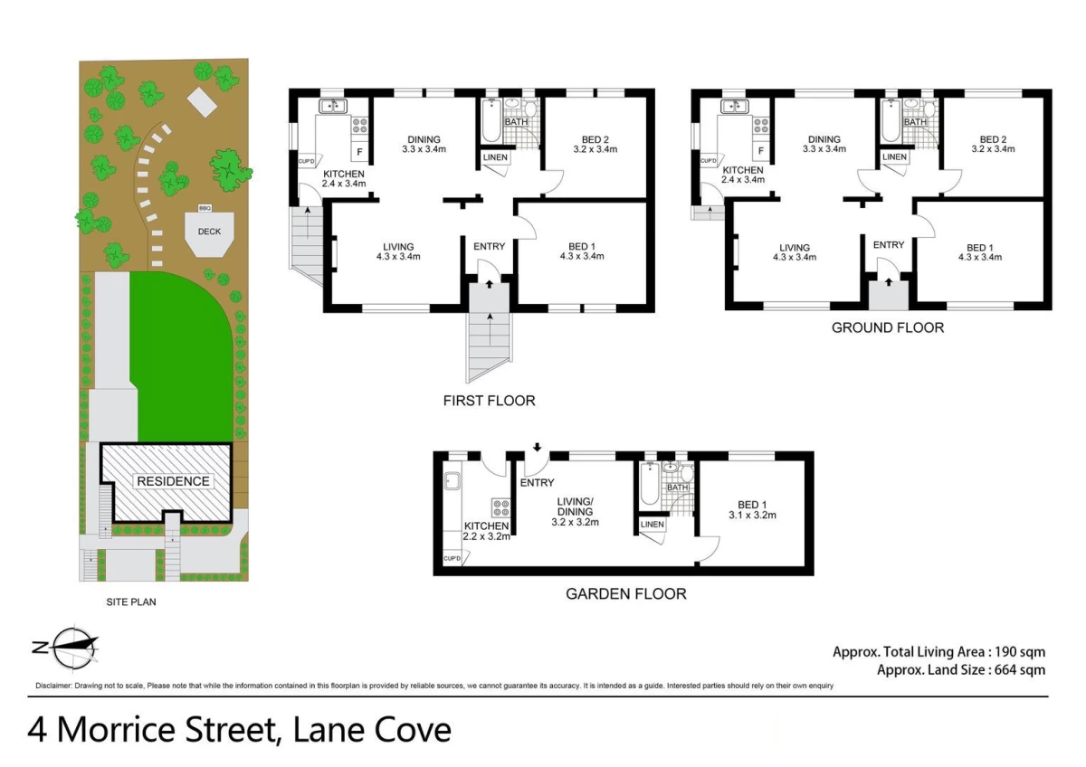 4 Morrice Street, Lane Cove, NSW 2066 Floor Plan