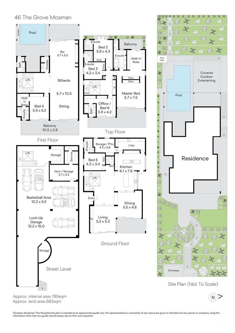 46 The Grove, Mosman, NSW 2088 Floor Plan