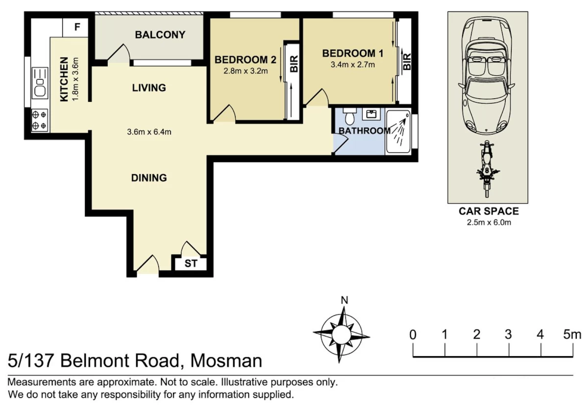 5/137 Belmont Road, Mosman NSW 2088 Floor Plan