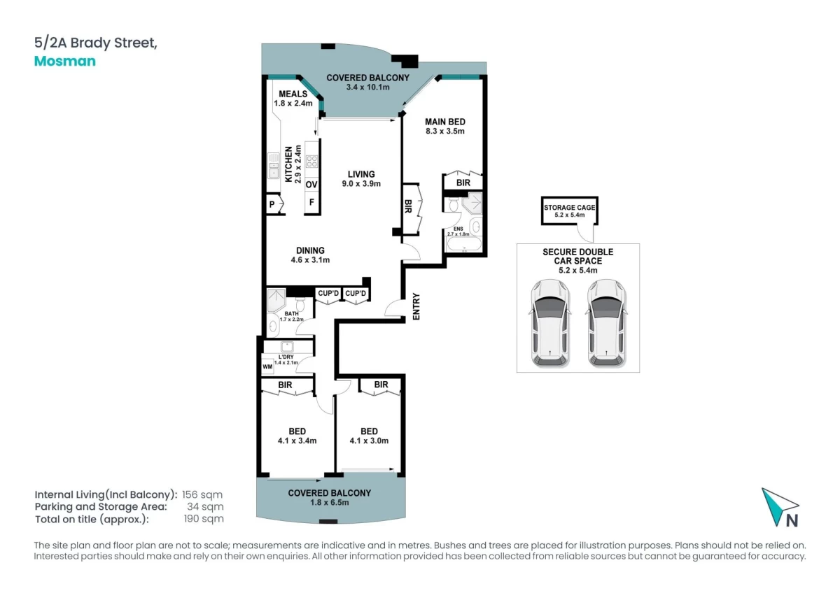 5/2A Brady Street, Mosman, NSW 2088 Floor Plan