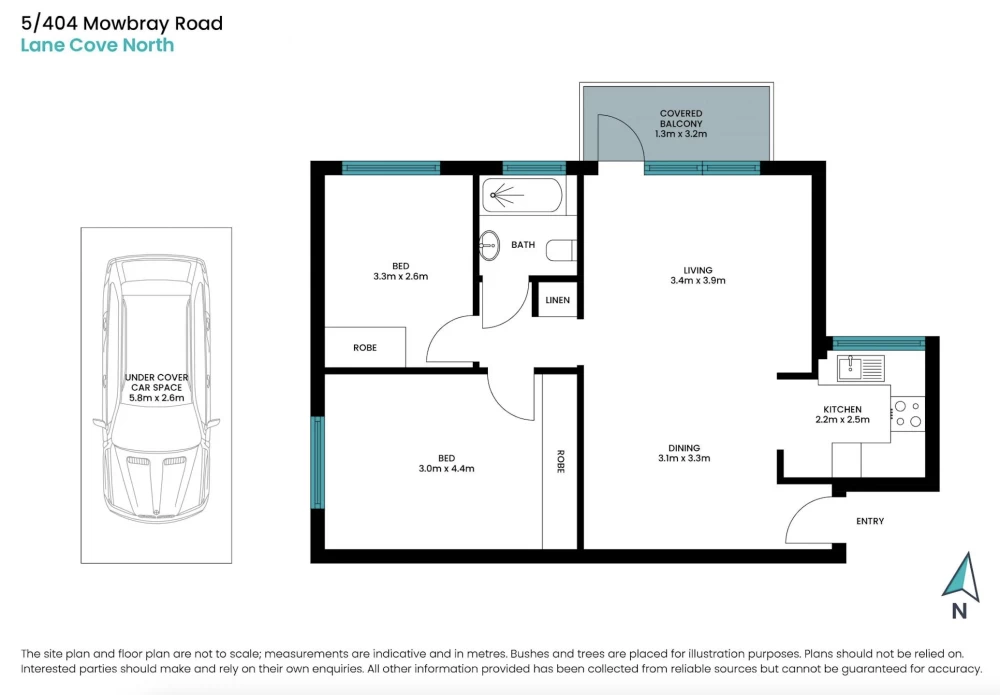 5/404 Mowbray Road, Lane Cove, NSW 2066 Floor Plan