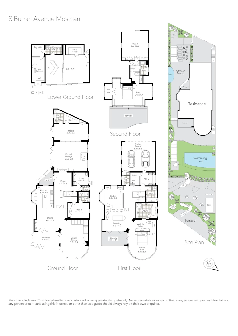 8 Burran Avenue, Mosman, NSW 2088 Floor Plan