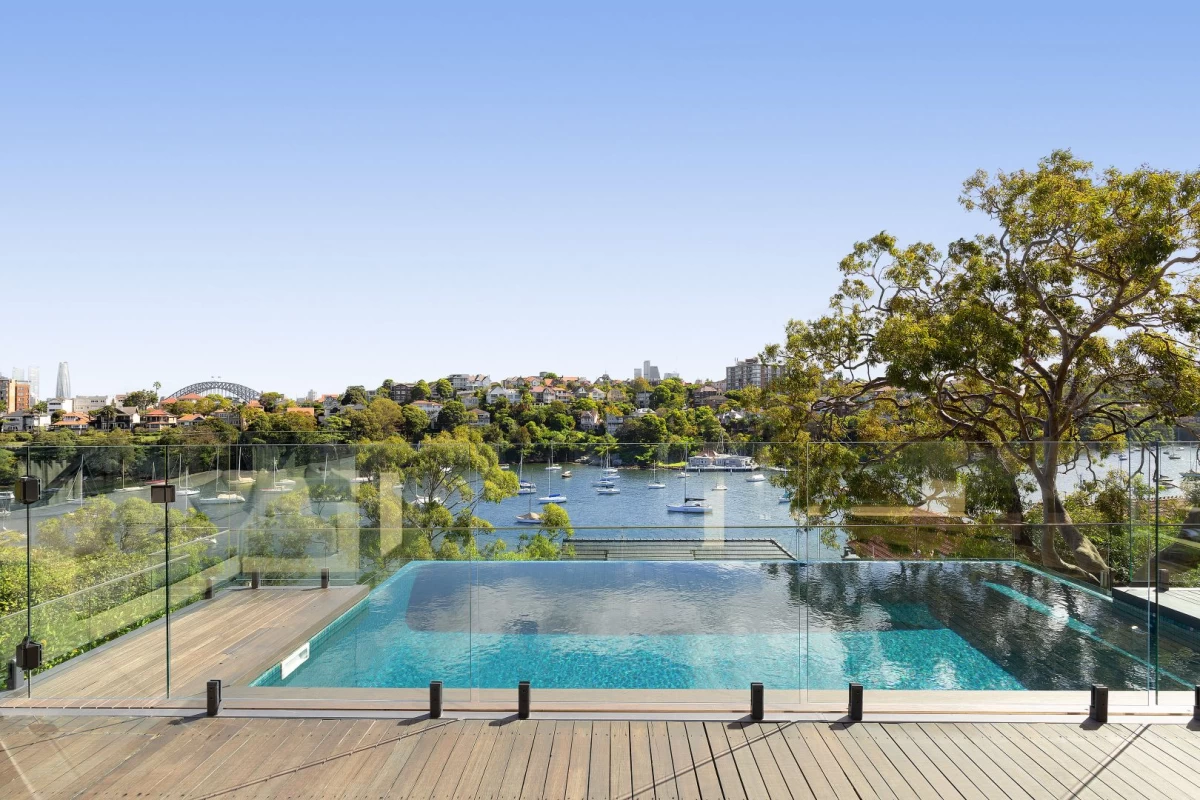 Beautiful pool with a scenic waterfront view - 9 Musgrave Street, Mosman, NSW 2088